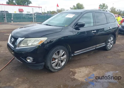 2014 Nissan Pathfinder Platinum из США, поврежденный, VIN 5N1AR2MM1EC621655